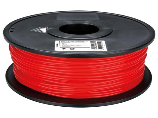 [H42870] PLA filament til 3D printer - Ø3mm, Rød, 1kg