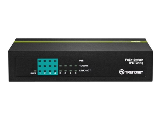 [H34481] TRENDnet - PoE+ switch, 10/100/1000Mbit, 8 porte (65W)