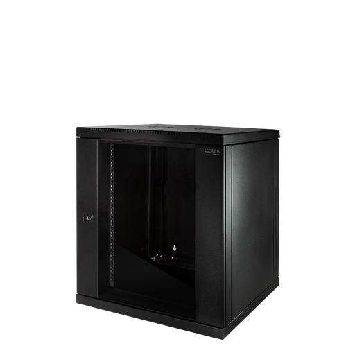 [H49555] 19" væg-rackskab - 12U B600xD560mm (Single) Sort
