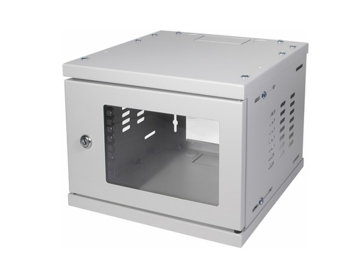 [H49538] 10" væg-rackskab - 4U B312xD300mm (SOHO) Grå