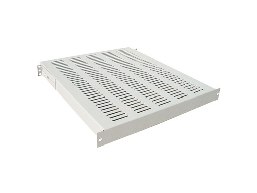 [H49442] 19" Heavy Duty hylde til rack skabe, D:600mm, Grå