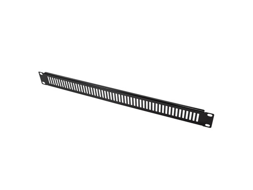 [H49398] 19" Ventileret blændplade til rackskab - 1U, Sort