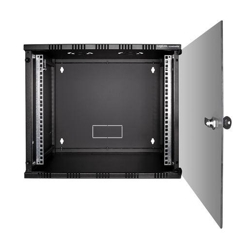 [H41980] 19" væg-rackskab - 9U B540xD550mm, Sort