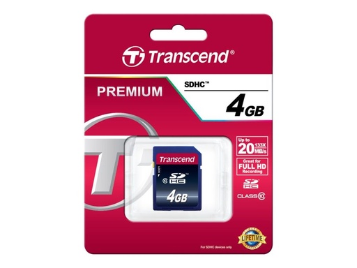 [H23691] SD kort - 4GB SDHC 2.0 Class 10