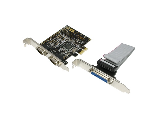 [H41862] PCI-Express kort - 2 x Seriel, 1 x Parallel