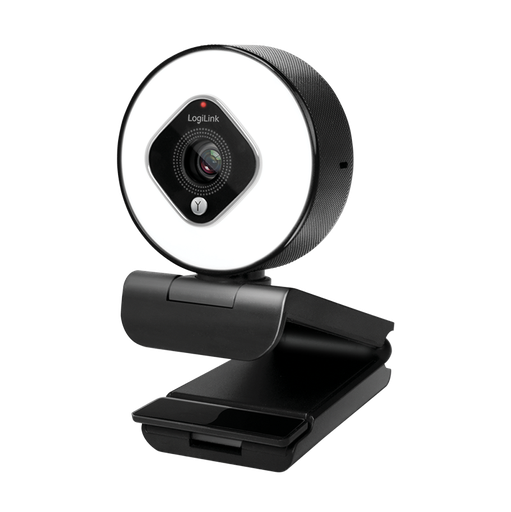 [H59006] USB 2.0 Webcam m. ringlys - HD 1920x1080, Sort