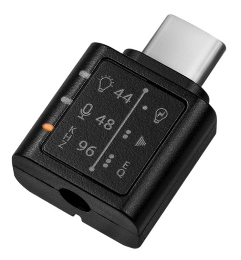 [H56663] USB-C til 3,5mm JACK adapter m. EQ amp. 44/48/96kHz / 24-bit