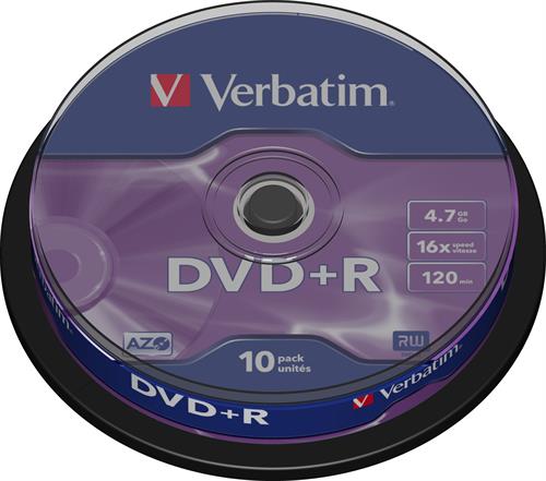 [H28036] DVD+R medie - 4,7GB "Plus" format (10 stk. spindel)