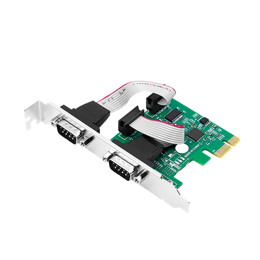 [H24907] PCI-express kort, 2 x seriel port, RS232