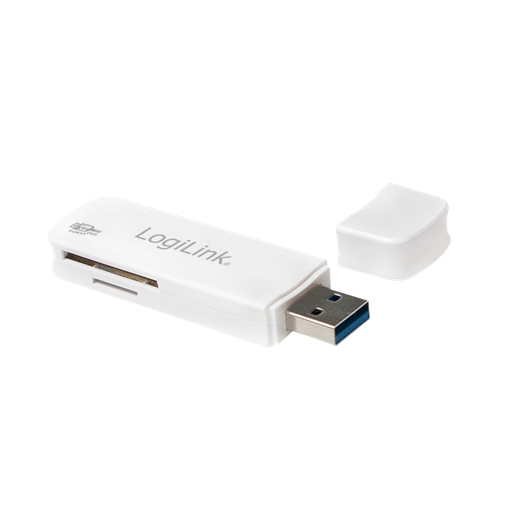 [H45642] USB 3.0 kortlæser - USB A til SD/SDHC/SDXC, Hvid
