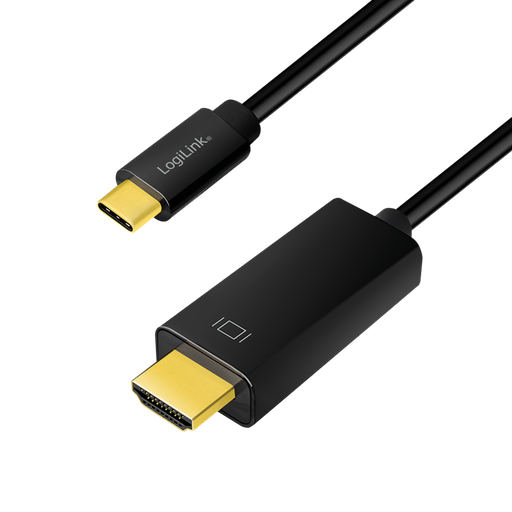 [H51135] USB-C til HDMI adapterkabel (4k), sort (1,8m)