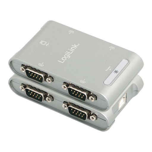 [H32819] USB 2.0 til 4 x Seriel RS232 konverter