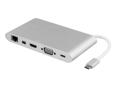 [H13593] USB-C multiport adapter - USB-C, HDMI, 3xUSB-A, RJ45, SD