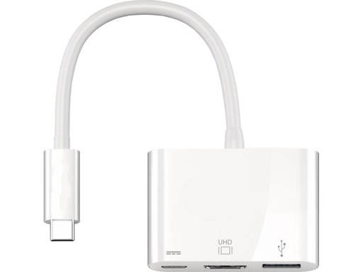 [H48787] USB multiport adapter - USB-C han/hun, USB-A hun, HDMI, PD
