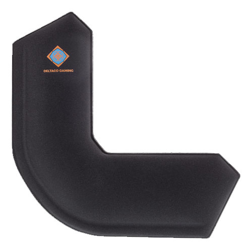 [H42399] GAMING Hjørne håndledsstøtte, 21mm højt, sort