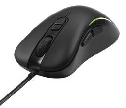 [H57802] Optisk gaming mus - 800-2400DPI, RGB, Sort