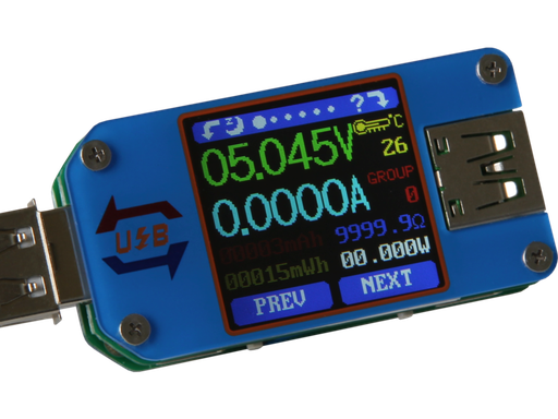 [H62888] USB spænding-/strømtester m. LCD display, Bluetooth