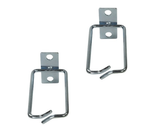 [H61122] Kabelføringsring til 19" rack - 40x80mm, stål (2 stk.)