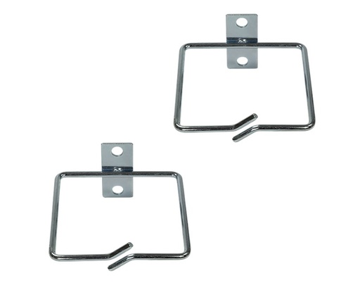 [H61123] Kabelføringsring til 19" rack - 80x80mm, stål (2 stk.)