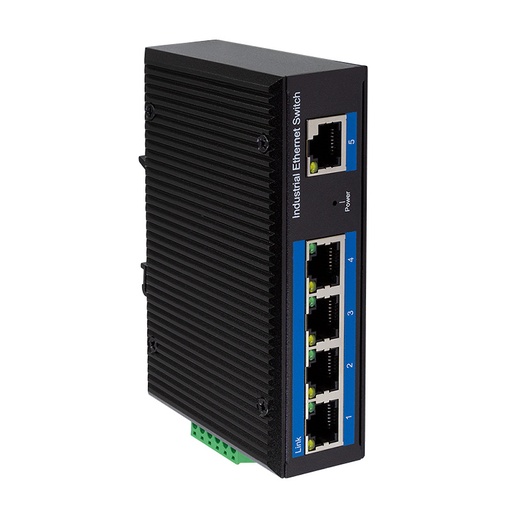 [H61570] Industriel Ethernet PoE Switch - 5 porte, 1000Mbps