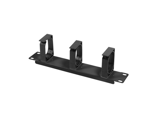 [H41516] 10" Kabel management panel - 1U, bag, Sort
