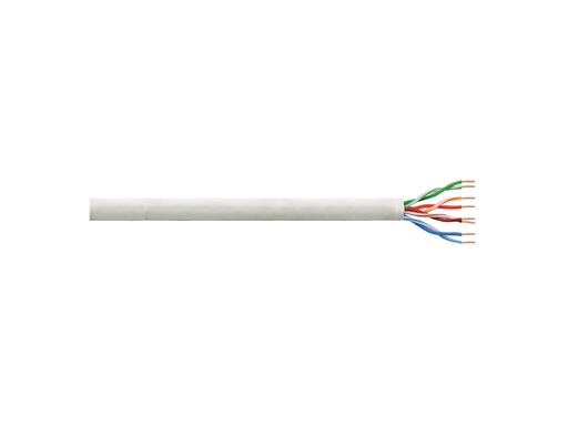 [H41593] UTP netværkskabel - CAT6, trådet CU, GRÅ (305m)