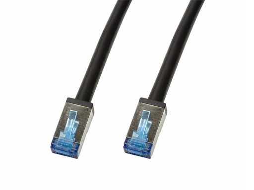 [H63647] Udendørs PE netværkskabel CAT.6A S/FTP, Sort (7,5m)