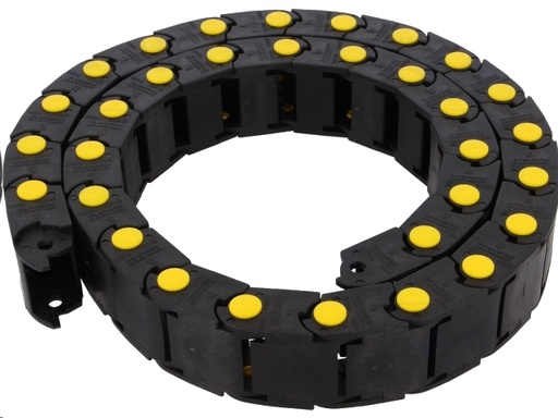 [H53297] Kabelkæde - Indvendig: B25xH18mm, Bøjningsradius: 80mm (1m)