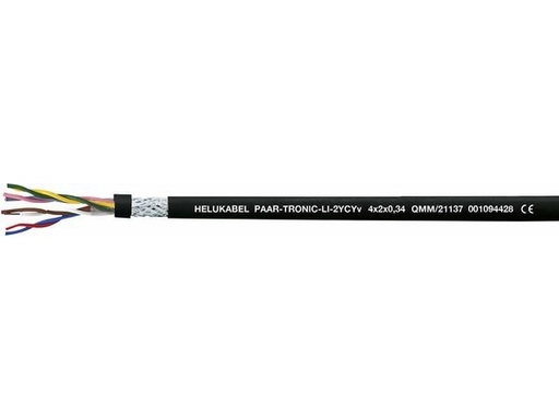 [H11670] Multikabel - 8x0,22mm² + skærm, Ø8,9mm Sort (metervare)