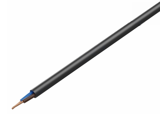 [H61053] Gummikabel H07 RN-F 2x6 sort afmål