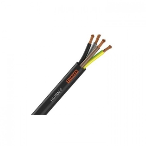 [H47749] Gummikabel - H07RN-F, 4x1,5mm² Ø13mm, Sort (metervare)