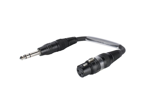 [H54799] Prof. adapterkabel - XLR hun til 6,35mm st. JACK han (0,15m)