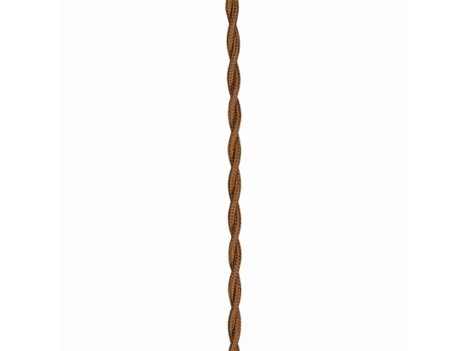 [H44820] Stofledning - 2 x 0,75mm², Snoet, BRUN (3m)