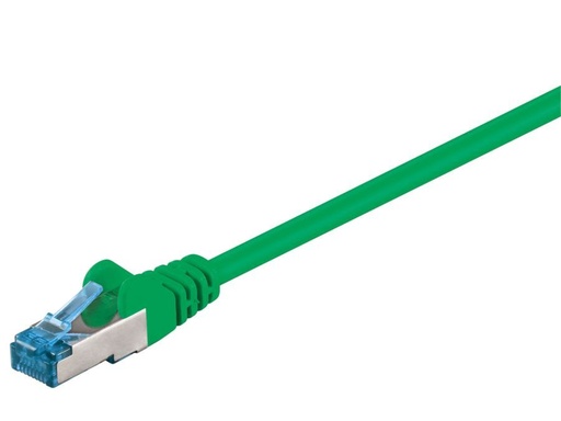 [H45479] S/FTP netværkskabel - CAT6a PiMF Halogenfri, Grøn (1m)