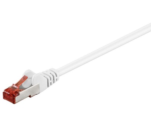 [H45516] S/FTP netværkskabel - CAT6 PIMF CU halogenfri, Hvid (1,5m)