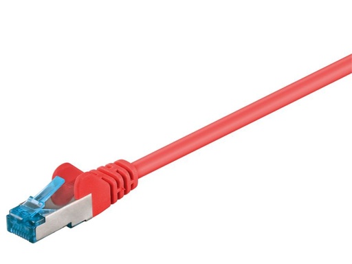 [H45566] S/FTP netværkskabel - CAT6a PiMF Halogenfri, Rød (5m)