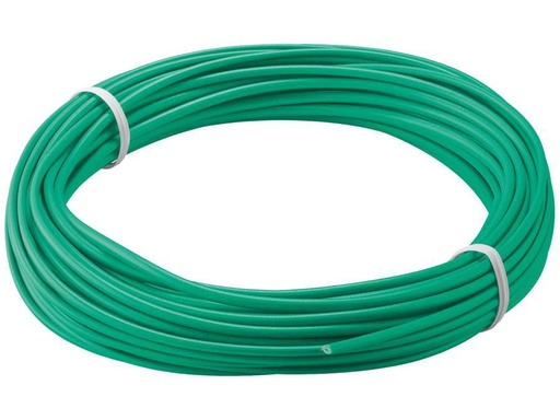 [H45203] Monteringsledning - 0,14mm² trådet, Grøn (10m)