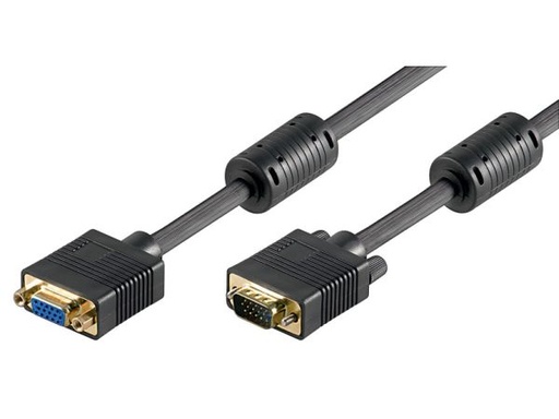 [H45196] Monitorforlængerkabel - Full HD SVGA, han/hun, Sort (3m)