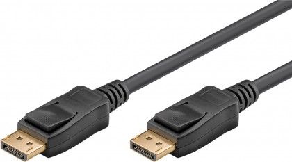 [H50854] DisplayPort 1.4 (8K) kabel - 2 x DP han forgyldt, Sort (5m)