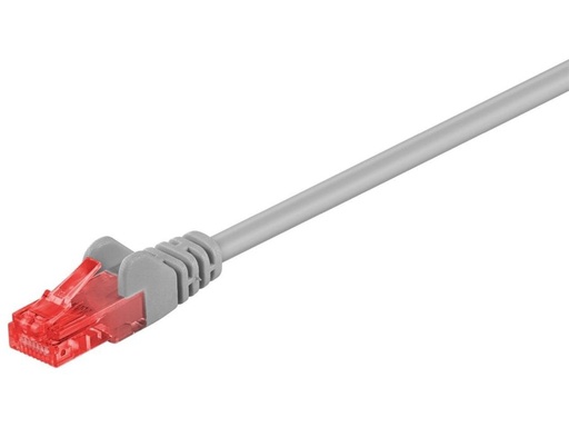 [H48860] UTP netværkskabel - CAT6, CU, 2xRJ45, Grå (1,5m)