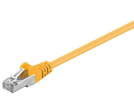[H36885] S/FTP netværkskabel - CAT5e, 2xRJ45, Gul (0,5m)