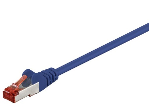 [H37289] S/FTP netværkskabel - CAT6 PIMF CU halogenfri, Blå (3m)