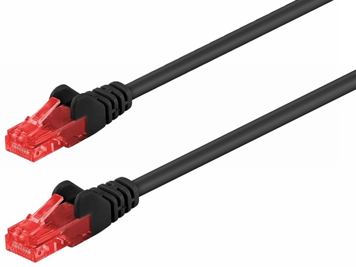 [H37255] UTP netværkskabel - CAT6, 2xRJ45, Sort (2m)