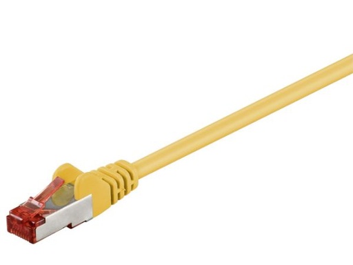 [H37142] S/FTP netværkskabel - CAT6 PIMF CU halogenfri, Gul (0,25m)