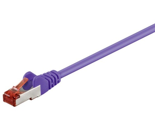 [H37169] S/FTP netværkskabel - CAT6 PIMF CU halogenfri, Violet (0,5m)