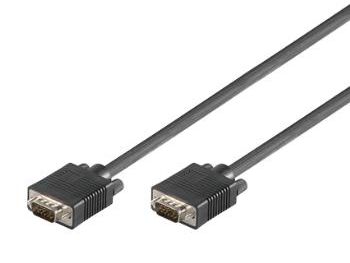 [H29958] Monitorkabel - Full HD SVGA, han/han, Sort (0,8m)