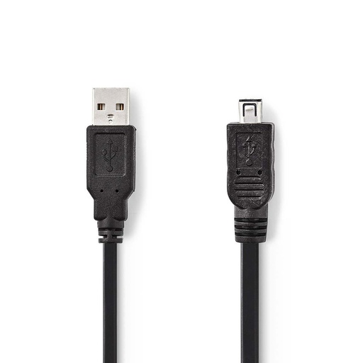 [H32266] USB 2.0 kabel - A han til 4P mini B (Hirose) han (2m)