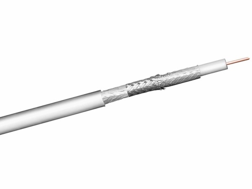 [H28195] COAX antennekabel - 75ohm 3 skærm CU Ø7mm (metervare)