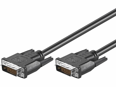 [H14448] DVI-D kabel - Dual Link, 2 x DVI-D (24+1) han (0,5m)