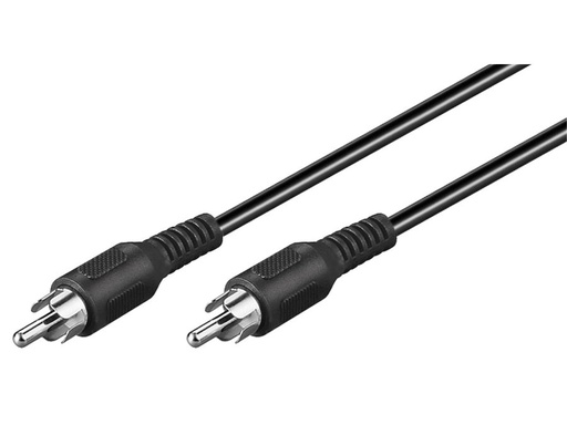 [H19250] Phonokabel - RCA han til RCA han, Forniklet (2m)